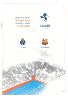 Official Programme First Game Messi Oporto - FC Barcelona 16-11-2003